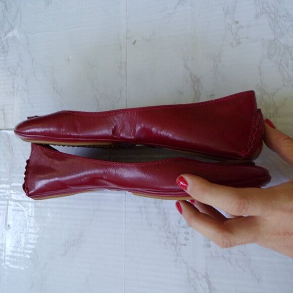NWT Michael Kors red flats loafers 9 - Picture 4 of 7